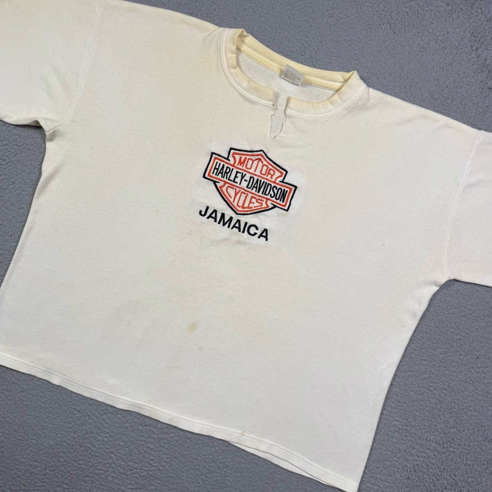 Harley‎ Davidson Jamaica embroidered T-shirt